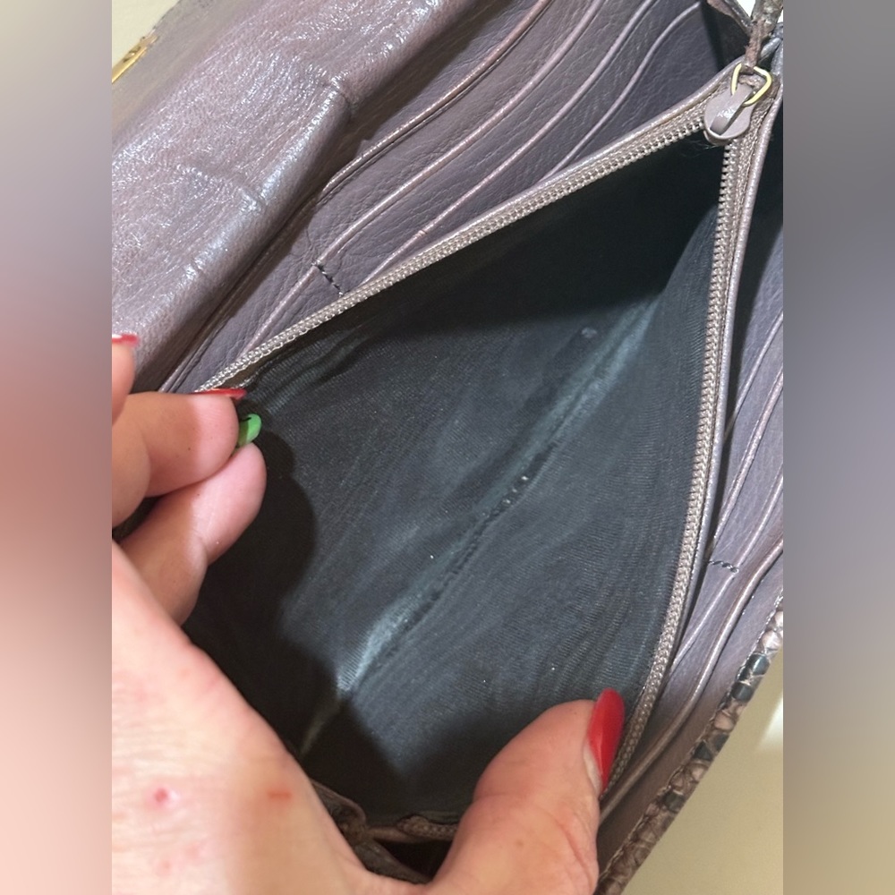 Vintage Gucci Python Bamboo Wallet - image 4